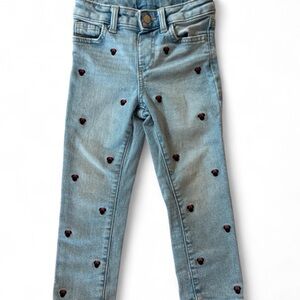 Disney 4T Kids Denim Jeans with Minnie Mouse Embroidery